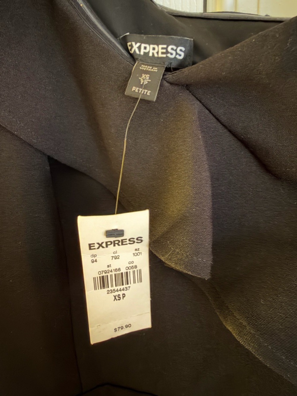 Express Black Ruffle Mini Dress - Picture 4 of 5